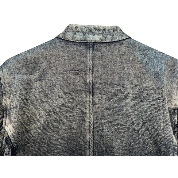 Urban Tribe Womens Textured Button-Up Jacket M Intricate Detailing & Scalloped - Picture 13 of 15